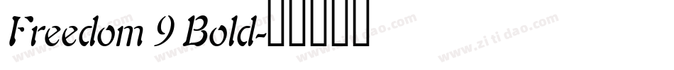 Freedom 9 Bold字体转换